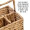 Honey Can Do 12.75" Multi-Compartment Wicker Basket Caddy